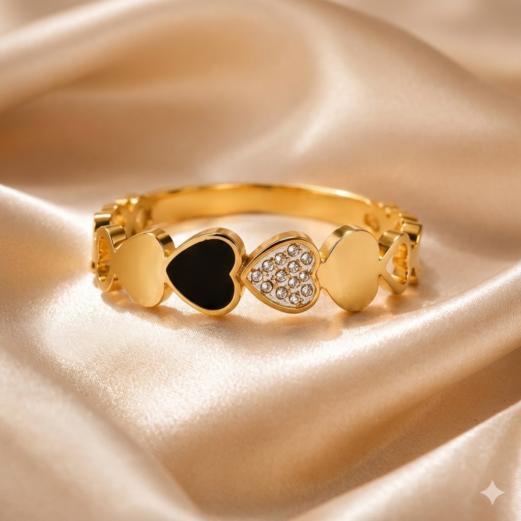Heart Design Stainless Steel B...